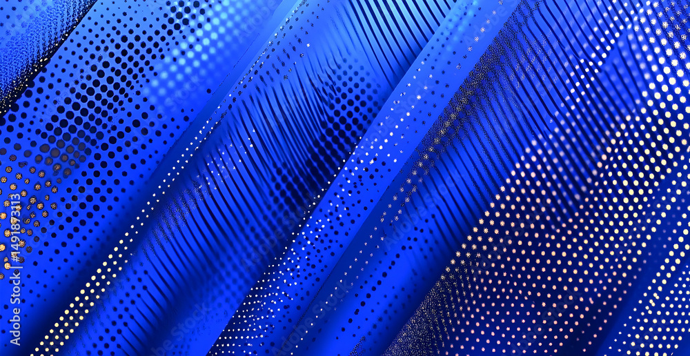 Poster abstract blue gradient background with geometric dot and line patterns suitable for digital design a