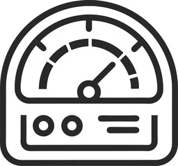 Speedometer icons set. Speed indicator, Internet car speed. Performance concept. Speedometer set. Fast speed sign. Vector illustration.
