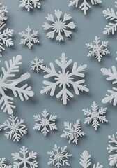 Winter's Delicate Dance: A Paper Snowflake Symphony