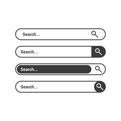 search bar icon element design vector template