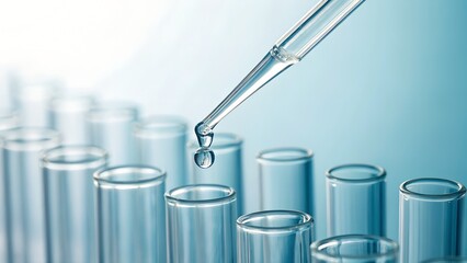 Understanding Laboratory Techniques with Pipette Dropping Liquid into Test Tubes for Scientific Research and Analysis