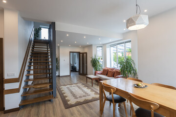 Modern house living room interior indoors