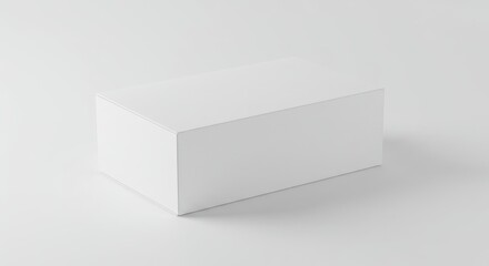 Blank White Box Mockup for Packaging Design