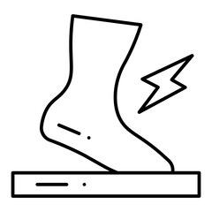 Sore Movement line icon