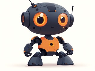 Obraz premium Cute cartoon robot