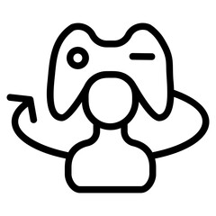 Controller user Line Icon