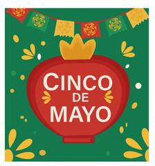 Festive Cinco de Mayo Square Vector Illustration Collection-08