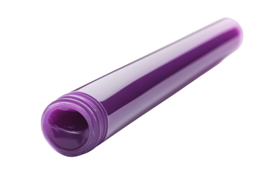 Purple plastic bottle form