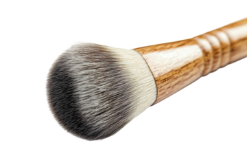 A makeup brush close up shot