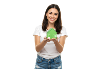 EcoFriendly Homes Green Living  Sustainable Housing for a Better Future on Transparent background
