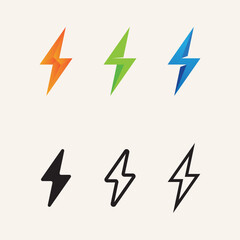 Flash Bolt Lightning Logo Design for Technology and Energy Company Branding in Modern Vector Style