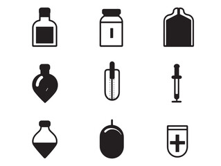 Minimalist Blood Bag Line Art Illustration For Medical Design