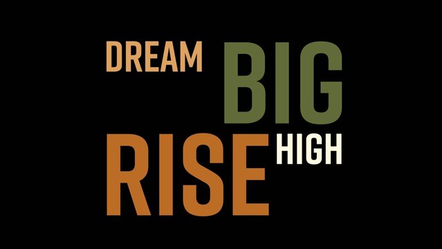 Colorful Kinetic Typography