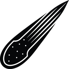 Comet Icon Outline Vector Illustration