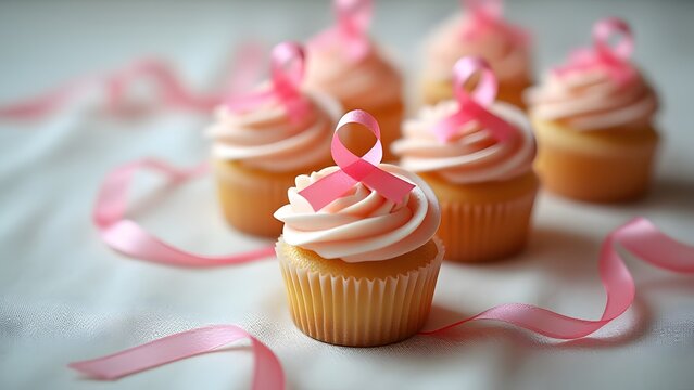 Pink Ribbon Cupcakes Breast Cancer Awareness