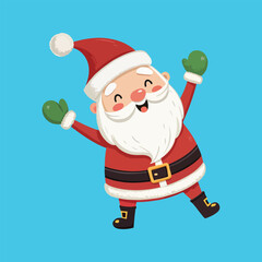 santa claus with a gift