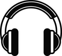 Headphones Icon Outline Vector Illustration