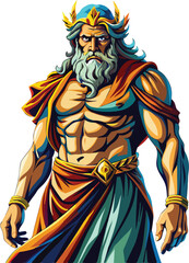 cartoon illustration of a warrior