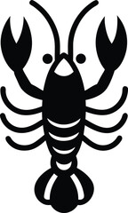 Lobster Icon Outline Vector Illustration