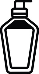 Lotion Bottle Icon Outline Vector Illustration