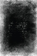 Abstract grunge lettering background. Monochrome abstract grunge black and white illustration	