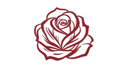 Elegant rose illustration