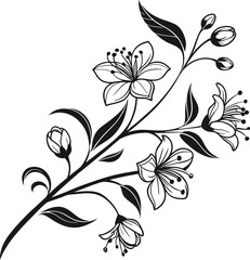 abstract floral background with flowers