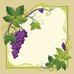 frame of grapes