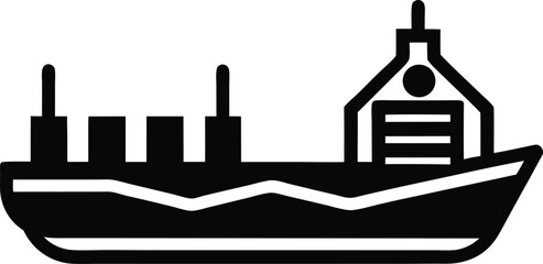Oil Tanker Icon Outline Vector illustration