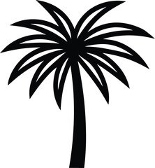 Palm Tree Icon Outline Vector illustration