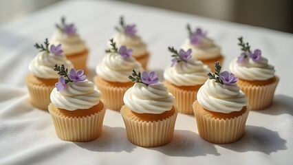 Delicious Lavender Cupcakes with Creamy Frosting