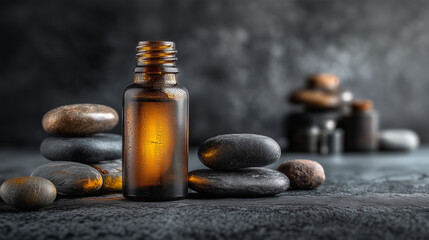 bottle of essential oil