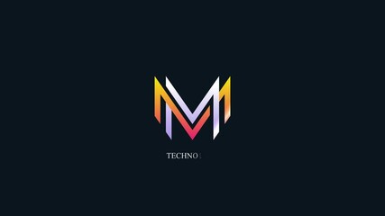Black background beautiful motion picture logo animation, logo, logo with black background, business logo, Modern Design