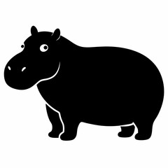rhino isolated on white background