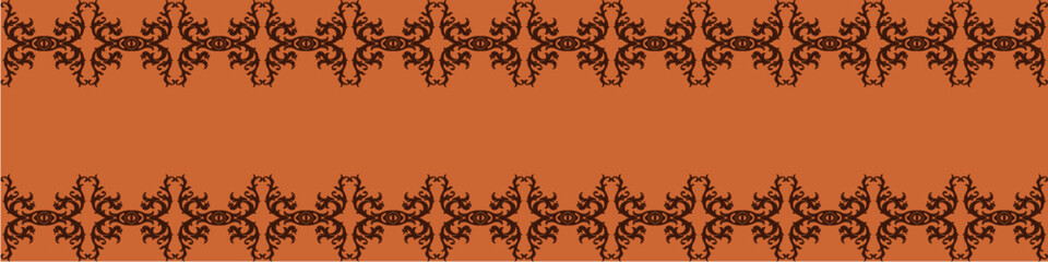 Elegant floral seamless pattern with intricate symmetrical designs. Perfect for wallpaper, fabric, textile, wrapping, background, or decorative use in digital and print projects.	