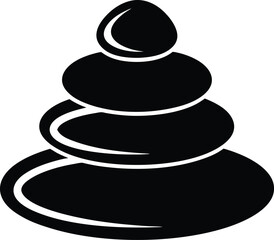 Spa Stones Icon Outline Vector illustration