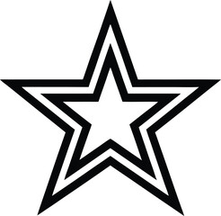 Star Icon Outline Vector illustration