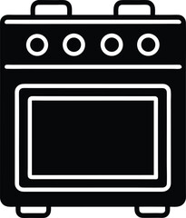 Stove Icon Outline Vector illustration
