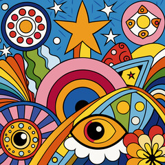 Fototapeta premium seamless pattern with flowers and butterflies