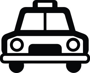 Taxi Icon Outline Vector illustration