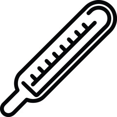 Thermometer Medical Icon Outline Vector illustration