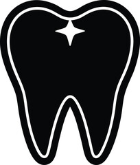 Tooth Icon Outline Vector illustration