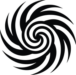Wind Swirl Icon Outline Vector illustration