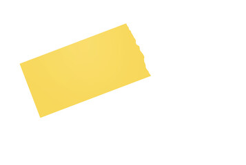 Torn paper edges. Ripped paper texture. Paper tag. White paper sheet for background with clipping path. Close up image.