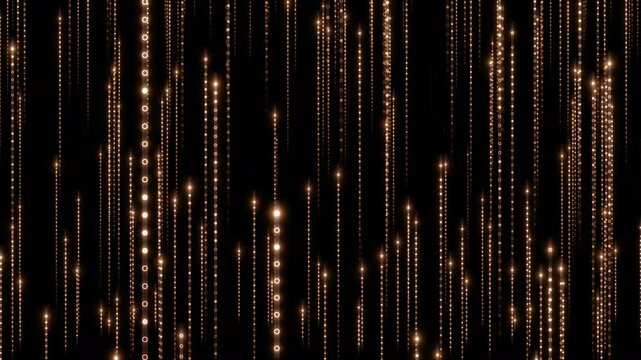 Matrix Code Digital Rain of Falling dot
