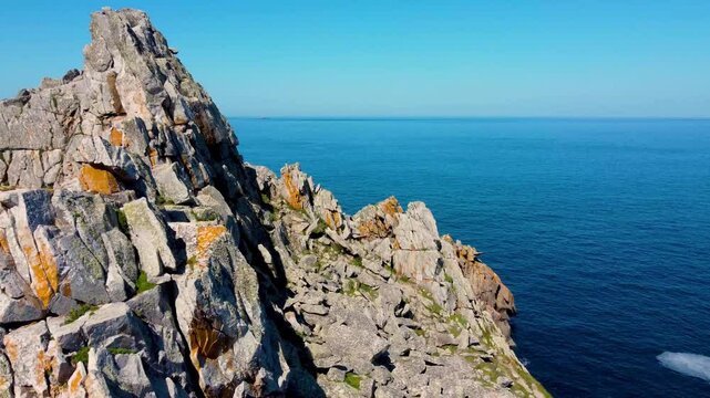 Vue a&eacute;rienne de la Pointe du Raz, Finist&egrave;re, Bretagne