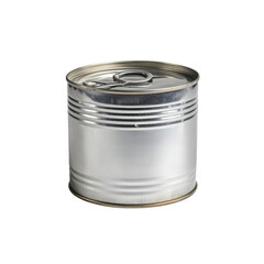 Single Unlabeled Tin Can with Pull Tab