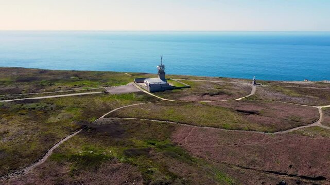 Vue a&eacute;rienne de la Pointe du Raz, Finist&egrave;re, Bretagne