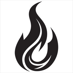 Obraz premium fire silhouette vector