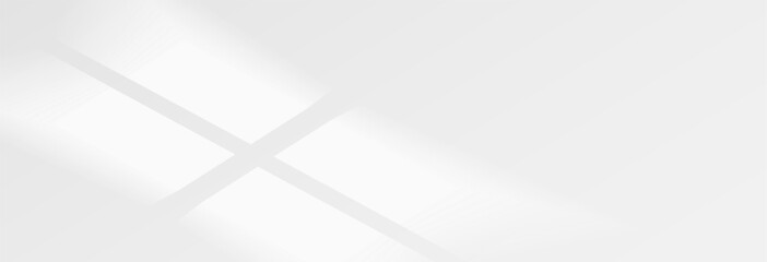 Obraz premium Sunlight on light wall, gentle shadow from windows on gray wall. Minimal light gray background for product presentation, vector png graphics. Sunny daylight background.